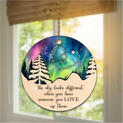 Hyturle Memorial Christmas Ornaments - Suncatcher Keepsake for Loss of Loved One | Sympathy Gift