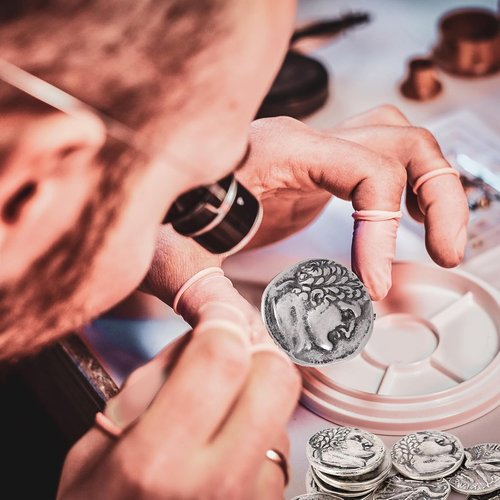 30 Roman Coins by [Brand Name] - Authentic Silver Judas Prop with Coin Bag | Unique Christian Gifts for Priests