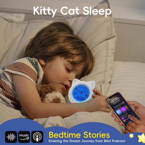 B&H Sleep Trainer Clock for Toddler, Cute Kids Ok to Wake Alarm Clock, Drop Proof, Rechargeable Young Children Night Light, Science-Backed Lighting for Peaceful Sleep and Ready to Wake Mornings