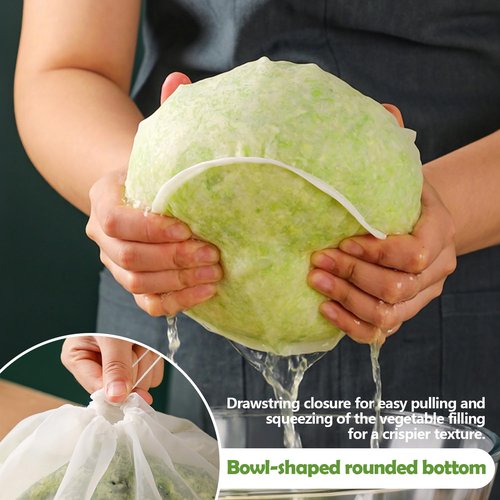 Slodki Cheese Cloth Bag For Straining, Nut Milk Bag - Reusable Straining Bags For Nut Milk, Soy Milk, Dumpling Fillings, And More
