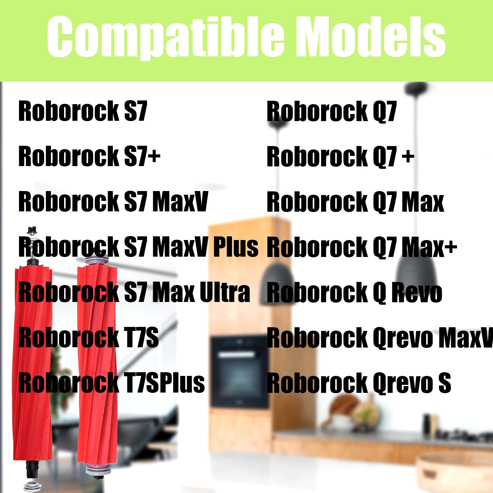 CauYien Roller Brush Replacement Compatible for Roborock S7,S7+,S7 MaxV,S7 MaxV Plus,S7 Max Ultra T7S,T7SPlus,Q7,Q7 +,Q7 Max,Q7 Max+,Q Revo,Qrevo MaxV,Qrevo S Robot Vacuum