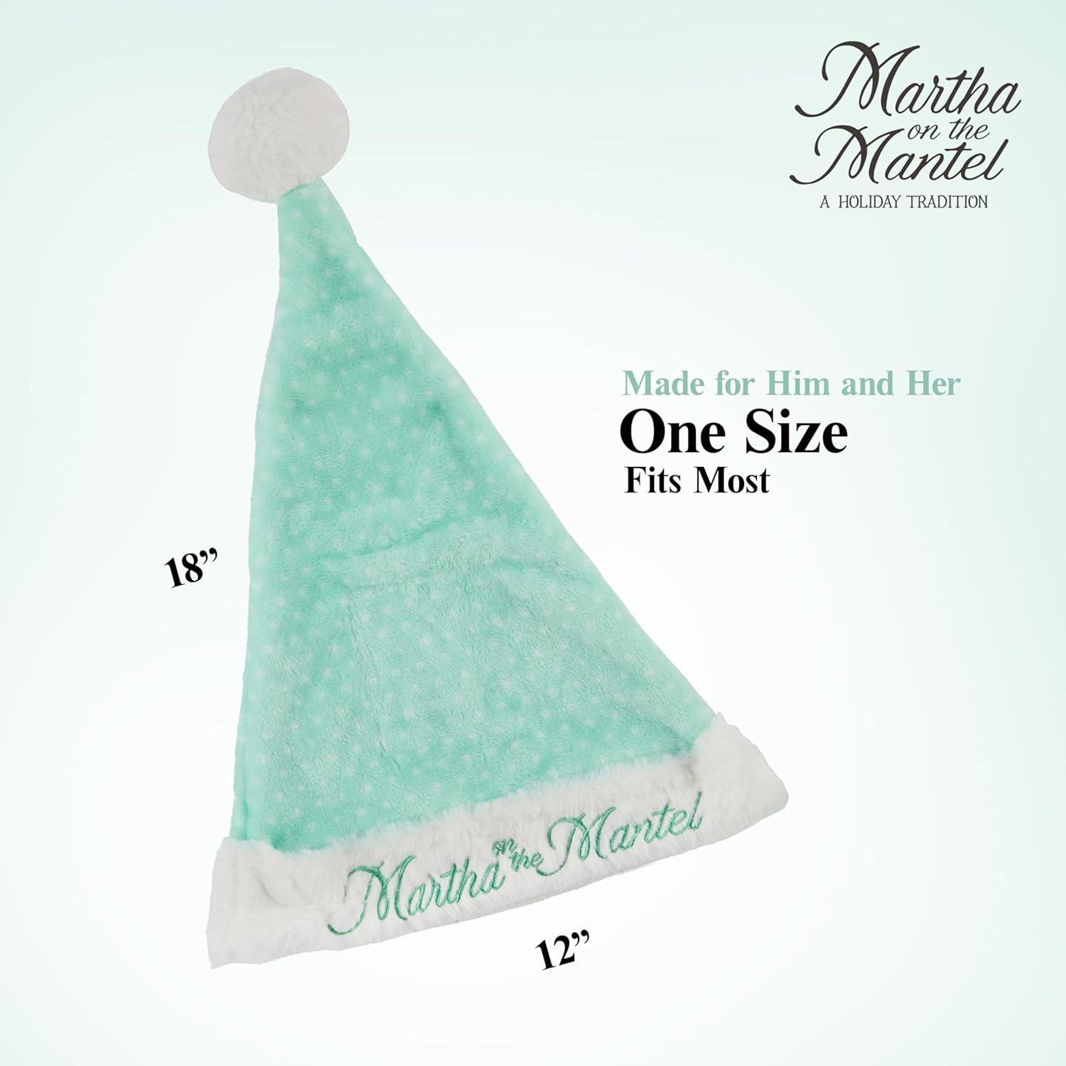 Martha Stewart Funny Santa Hat - Cool Christmas Hat for Adults | Holiday Costume Accessory