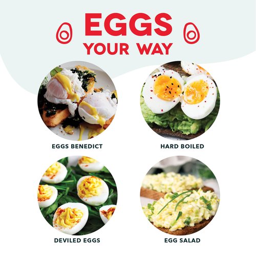 Dash Rapid Egg Cooker - Boiler, Poacher & Steamer - Includes Measuring & Recipe Guide - Dishwasher Safe - BPA Free - Holds 7 Eggs, Black