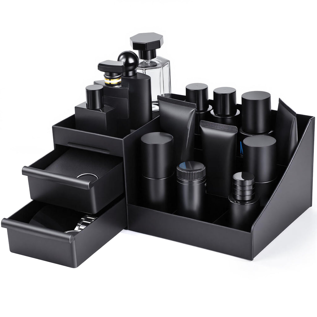 YIOJOYD Mens Cologne Organizer, Bathroom Organizer, Perfume Tray, Perfume Stand, Dresser Organizer, Room Decor for Men, Dad Gifts, Gifts for Men