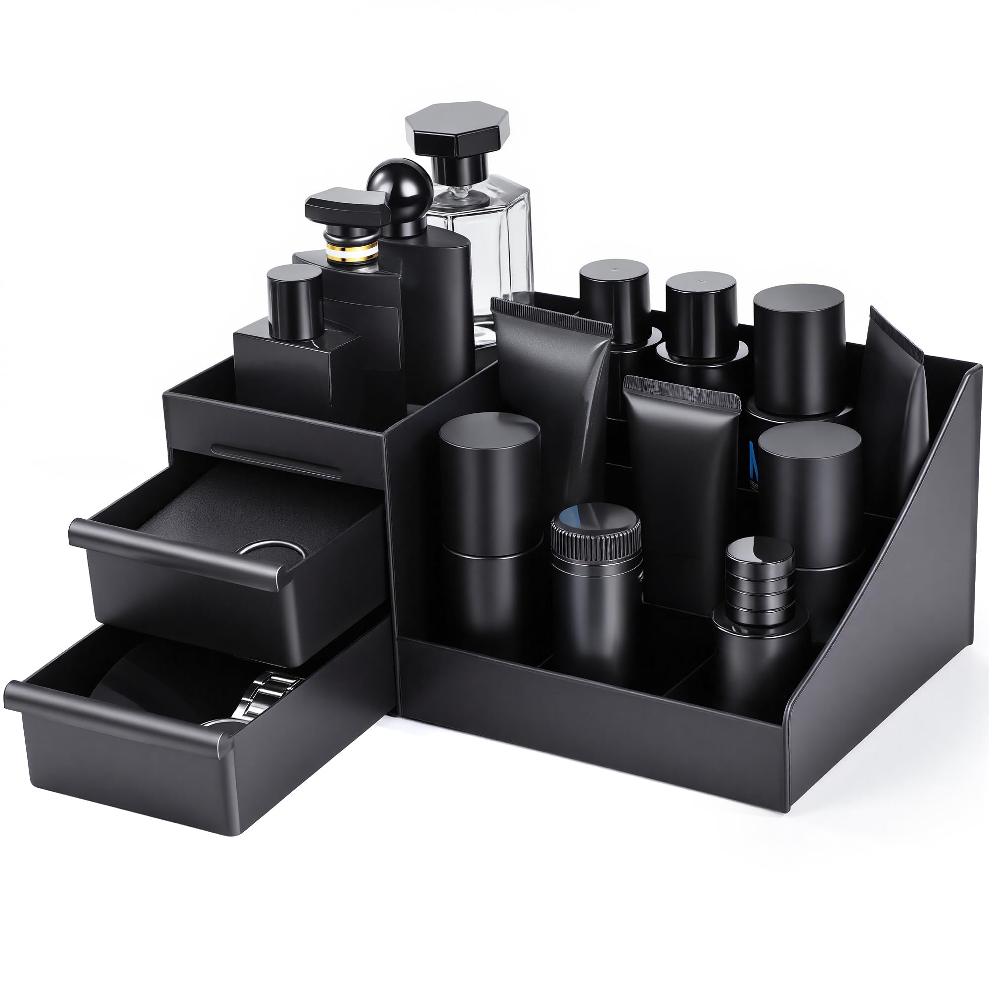 YIOJOYD Mens Cologne Organizer, Bathroom Organizer, Perfume Tray, Perfume Stand, Dresser Organizer, Room Decor for Men, Dad Gifts, Gifts for Men