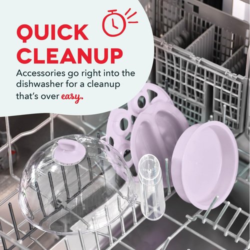 Dash Rapid Egg Cooker - Versatile Boiler, Poacher & Steamer - Holds 7 Eggs, Lavender | BPA Free & Dishwasher Safe