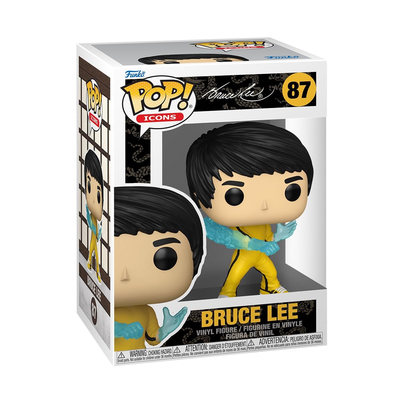 Funko POP Icons: Bruce Lee - Collectable Vinyl Figure - Gift Idea - Official Merchandise - for Kids & Adults - Movies Fans - Model Figure for Collectors and Display