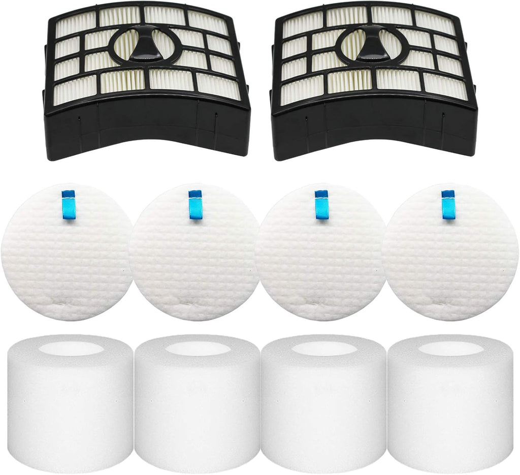 Shark Vacuum Filters Replacement - 2 Post Filters + 4 Foam & Felt Filters for AZ1002, NV650 Series