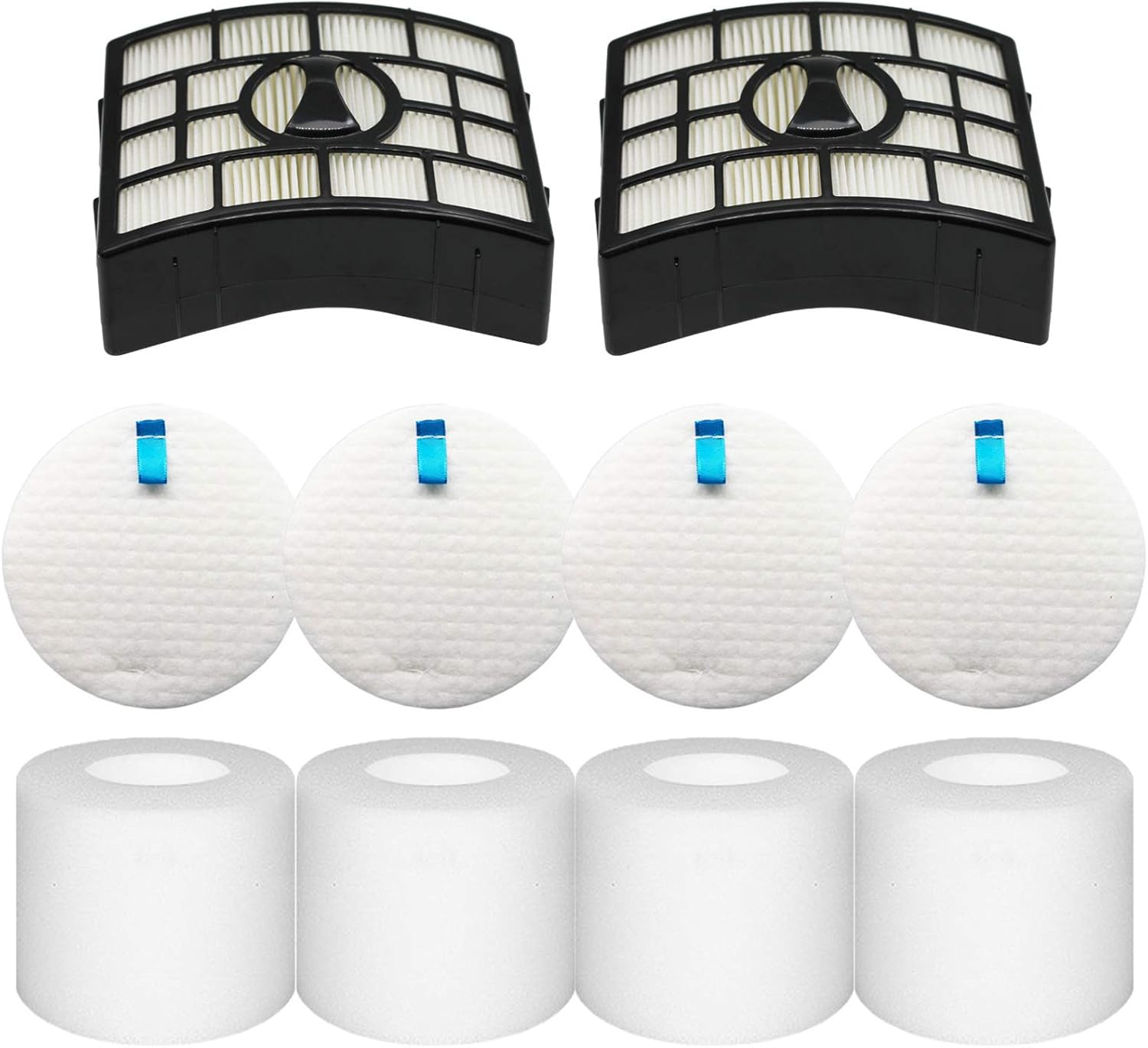 Shark Vacuum Filters Replacement - 2 Post Filters + 4 Foam & Felt Filters for AZ1002, NV650 Series