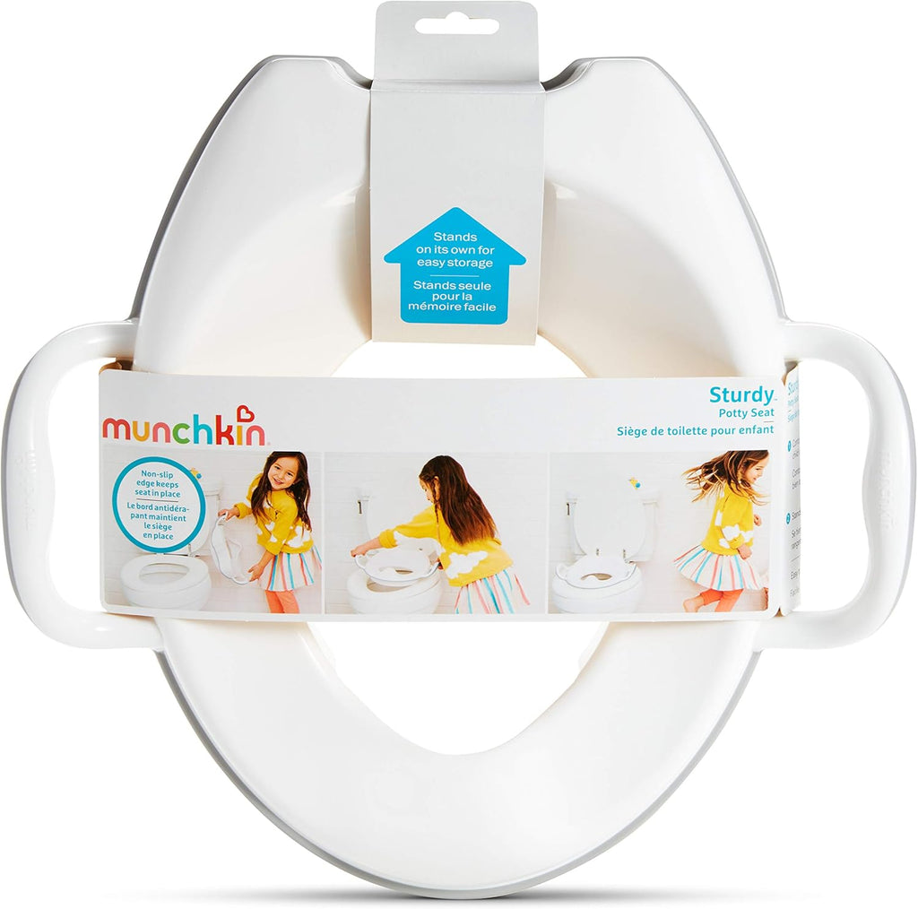 Munchkin® Sturdy™ Potty Training Seat - Comfortable & Secure Design | Grey Color