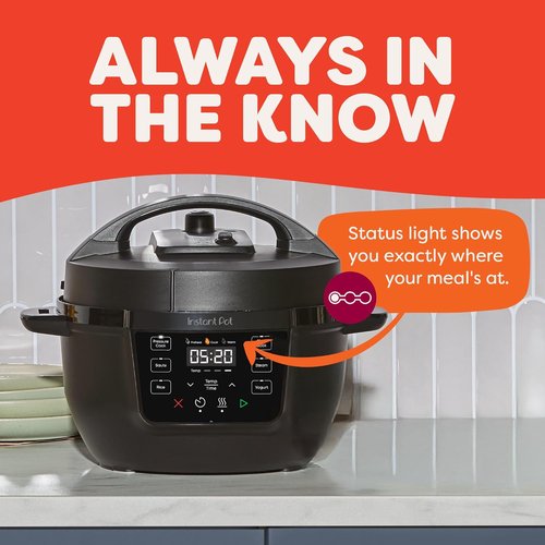 Instant Pot 4QT RIO Mini 7-in-1 Multi-Cooker - Versatile Pressure Cooker & Slow Cooker in Black