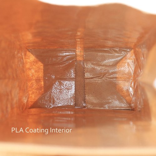 AwePackage Compostable Kraft Paper Tin Tie Bag with PLA Liner (100, 1 lbs)