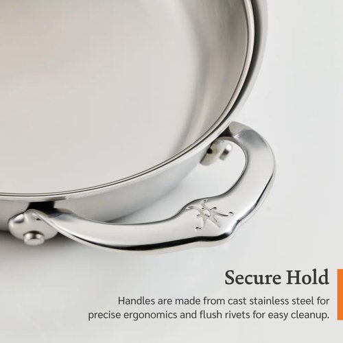 Provisions Oval Clad Stainless Steel Au Gratin, 8" x 6" Chef's Special"