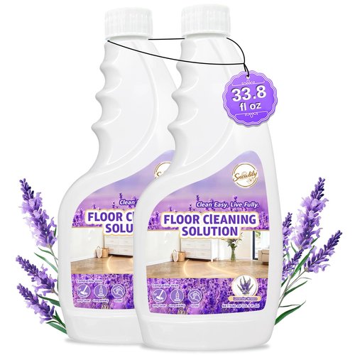 Snowlily 2 Pack Floor Cleaner Solution for Hardwood & Tile Floors, Robot Vaccum and Mop & Wet Dry Vacuum Cleaners, 1:100 Dilution Ratio