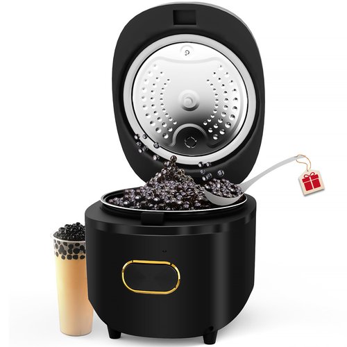 WantJoin Boba Maker Machine Commercial Boba Cooker Commercial Boba Pearl Maker for Bubble Tea Milk Tea Boba Pot for Tapioca Pearls for Restaurants Milk Tea Stores Dessert Stores Lounge Bars 110V