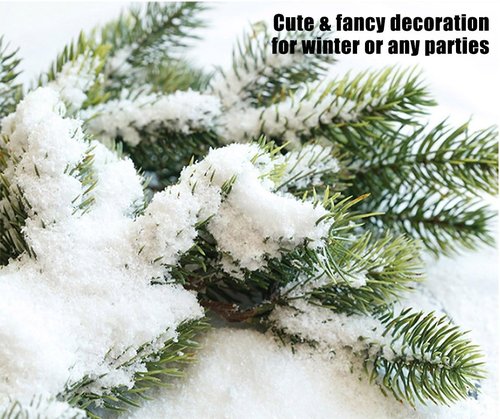 Artificial Snow - 8 Liters | Perfect for Holiday Decorations and Handcraft Projects