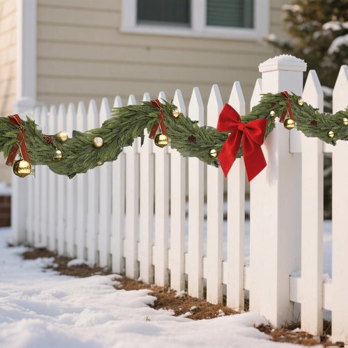 6 Ft Christmas Garlands Artificial Norfolk Pine Garland, Real Touch Green Faux Greenery Garland for Table, Mantle, Wall, Indoor, Outdoor Winter Christmas Decorations