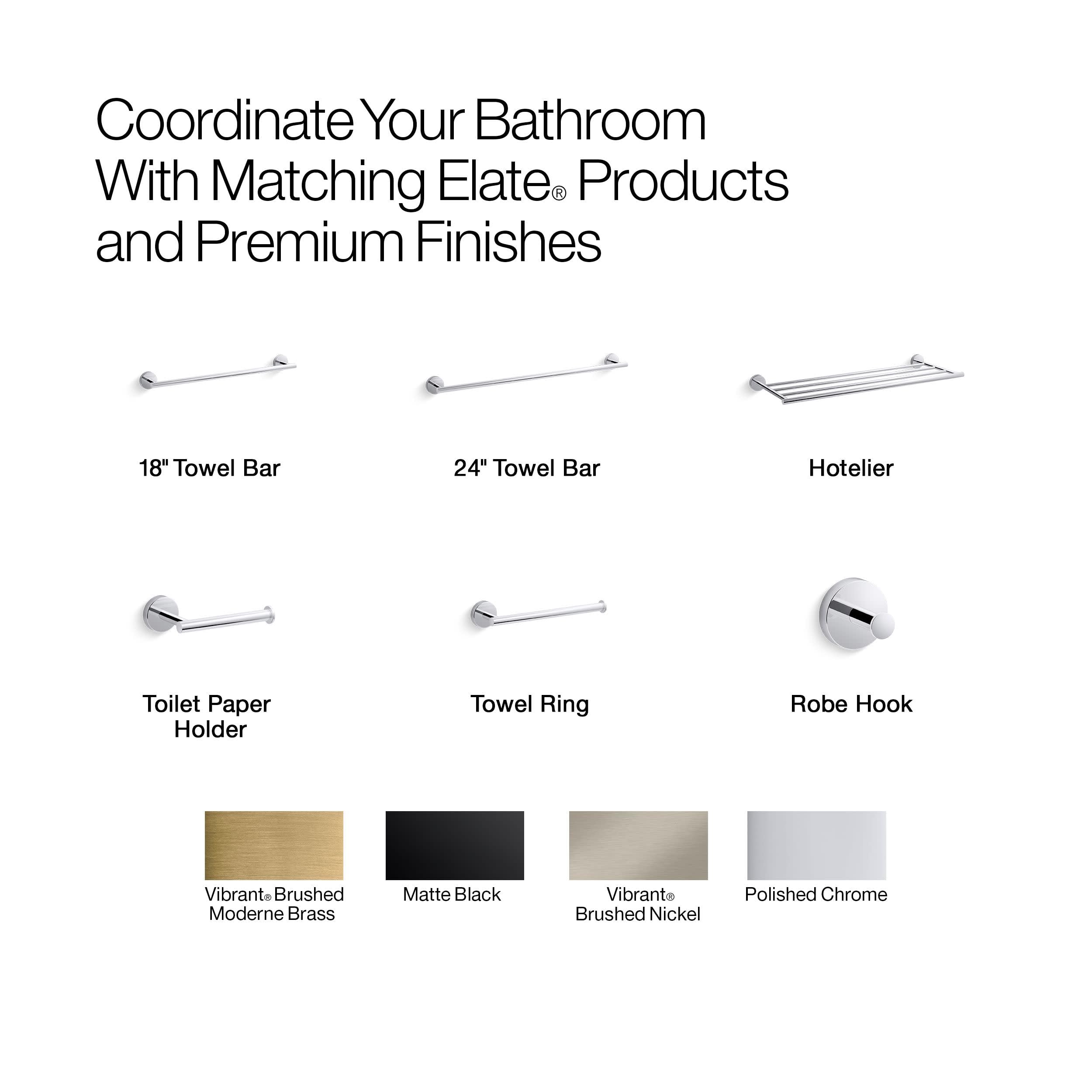 KOHLER Elate Verticle Toilet Paper Holder K-27293-BN Bathroom Accessory