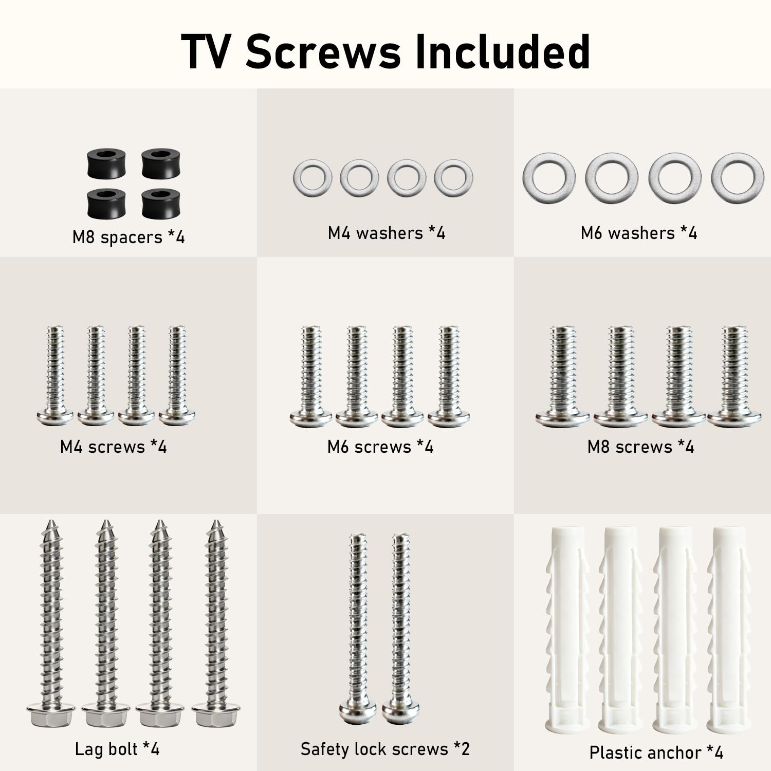 Alrhipvm Fixed TV Monitor Wall Mount for 12-43 Inches LED LCD TVs, Low Profile Small TV Mount, Flush Mount Flat Wall Bracket, Max VESA 200x200mm, Max Load 55lbs