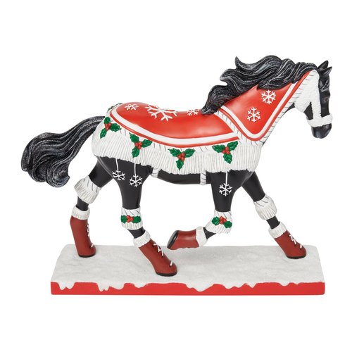 Enesco The Trail of Painted Ponies Christmas Cozy Toes Figurine, 7.3 Inch, Multicolor