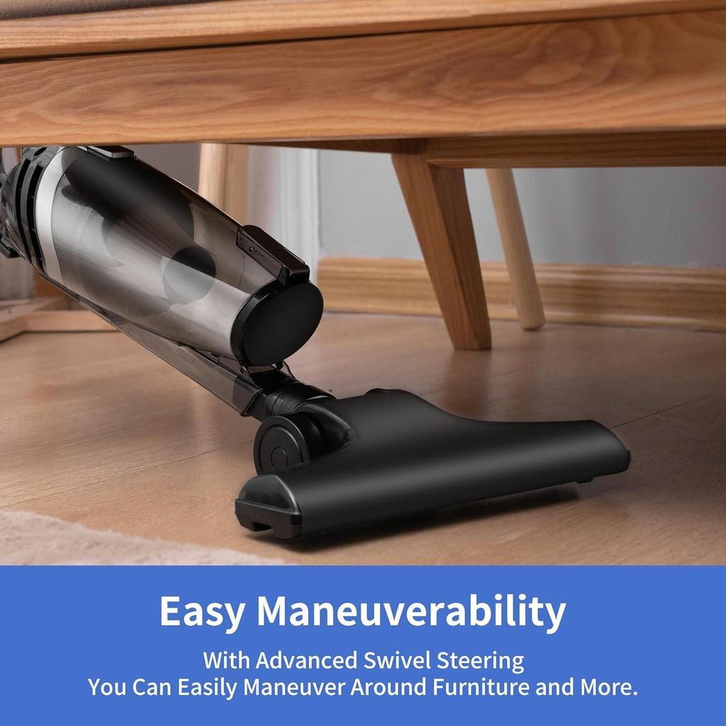 Skiennix Corded Stick Vacuum Cleaner - Powerful Suction for Pet Hair on Carpet, Tile & Hard Floors