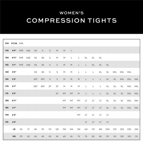 2XU Women's Form Stash Hi-Rise Compression Tight - Performance Activewear for Training, Improved Recovery - Black/Black - Size Large