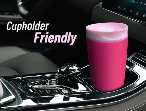 DLOCCOLD Insulated Stainless Steel Coffee Tumbler - Spill Resistant Lid, 12oz Travel Mug