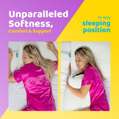 Marshmalloo Cooling Pillow, Premium Microplush Filling, Breathable Cover, Standard, Queen, & King Sizes (Soft, Standard)