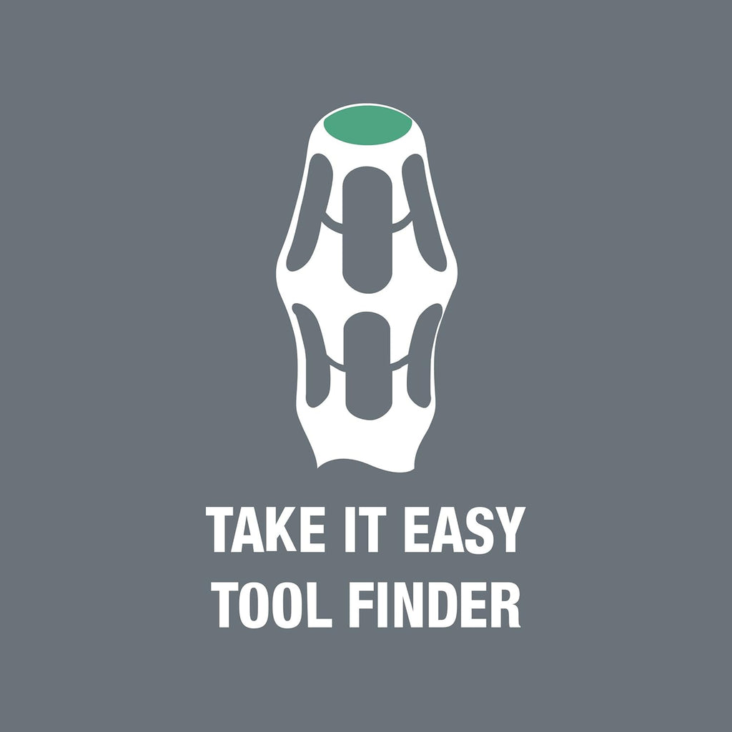 Wera Screwdriver Set - 6-Piece Stainless Steel with Rack | 3334/3350/3355/6 Models