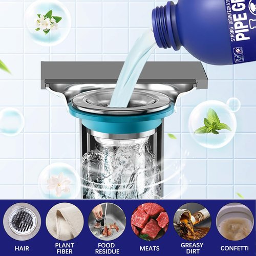 Bobo Pipe Drain Cleaner - Powerful Unclogging Solution for Kitchen Sinks & Showers | Professional-Grade Opener