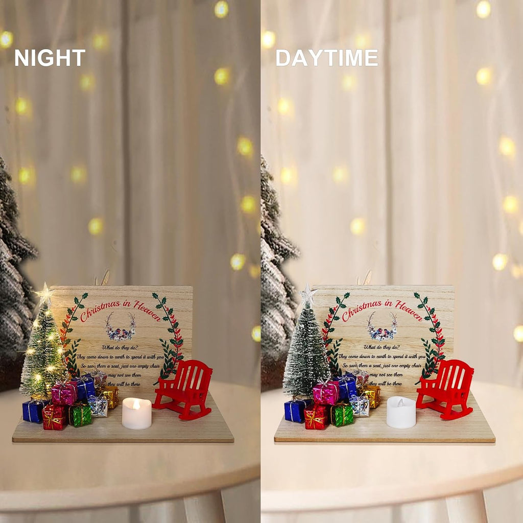 Regine Switzerland Christmas Chair Ornament - Memorial Candle Holder for Loved Ones | Save a Seat Gift