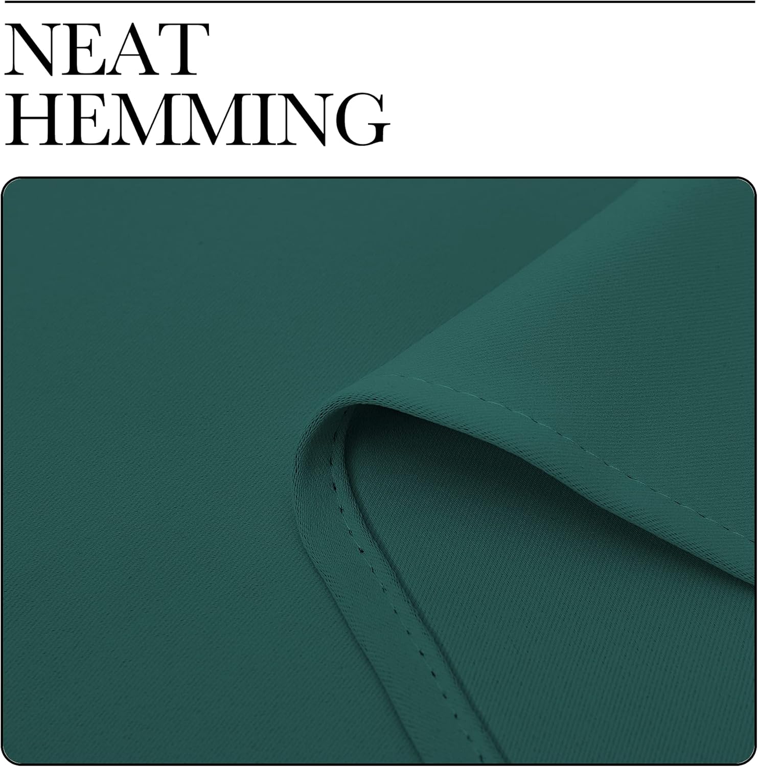 NICETOWN Thermal Insulated Blackout Curtains - Solid Grommet Design for Dining Room | Hunter Green, 42x63-Inch (1 Pair)