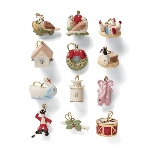 Lenox 878893 Twelve Days of Christmas Tree Ornament Set 12-Piece
