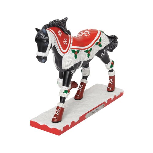 Enesco The Trail of Painted Ponies Christmas Cozy Toes Figurine, 7.3 Inch, Multicolor