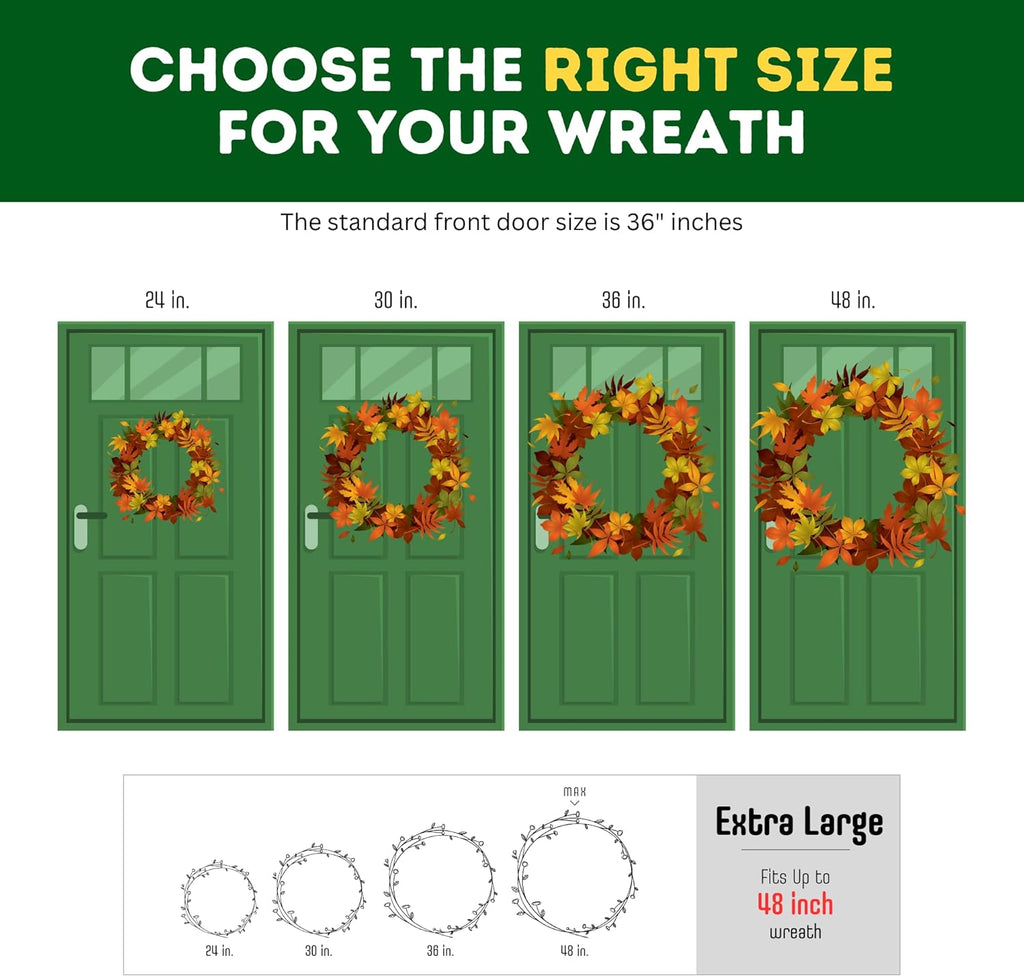 ProPik Christmas Wreath Storage Bag - Waterproof 48-Inch Clear PVC Container | 2 Pack with Handles