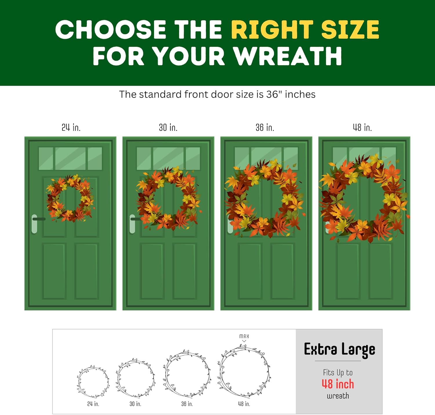 ProPik Christmas Wreath Storage Bag - Waterproof 48-Inch Clear PVC Container | 2 Pack with Handles