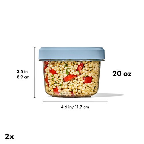OXO Good Grips Twist & Stack Container – 20 oz – 2 Pack