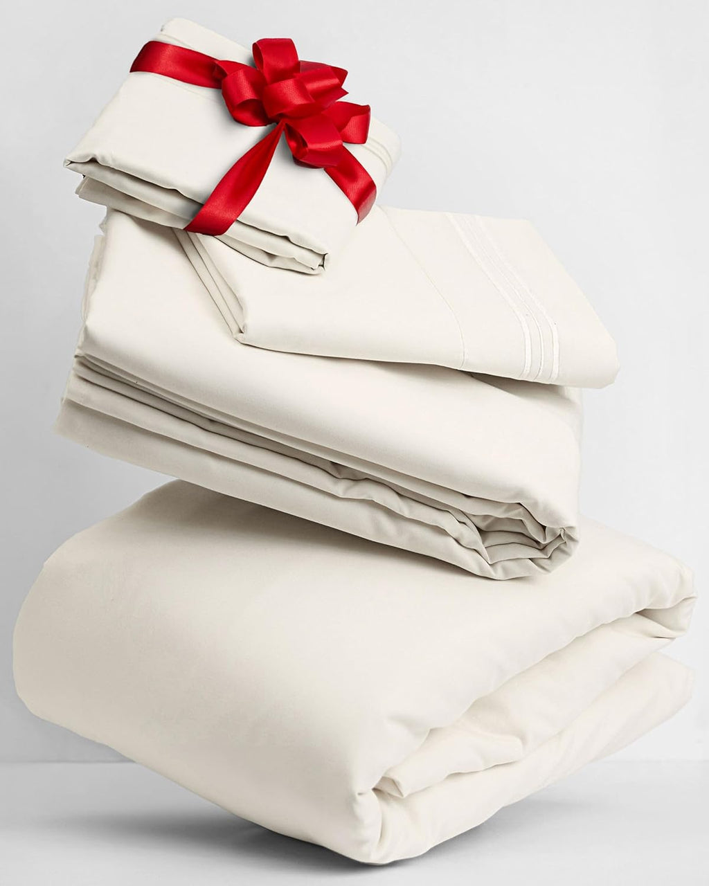 Mellanni Twin XL Sheets Set - 3 PC Luxury Hotel Bedding | Extra Soft, Cooling, Wrinkle-Resistant (Golden Ivory)