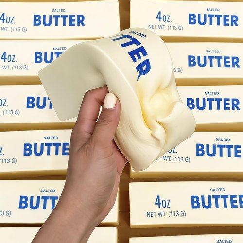 Giant Butter Squishy - Jumbo Stress Relief Butter Stick Toy | Extra Large 14oz Slow Rising Fun