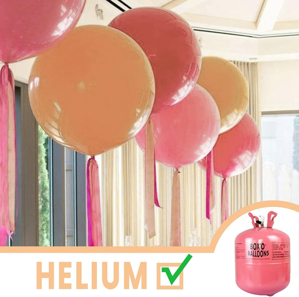 PartyWoo 36-Inch Nude Balloons - Apricot Boho Latex for Jungle Safari & Thanksgiving Celebrations
