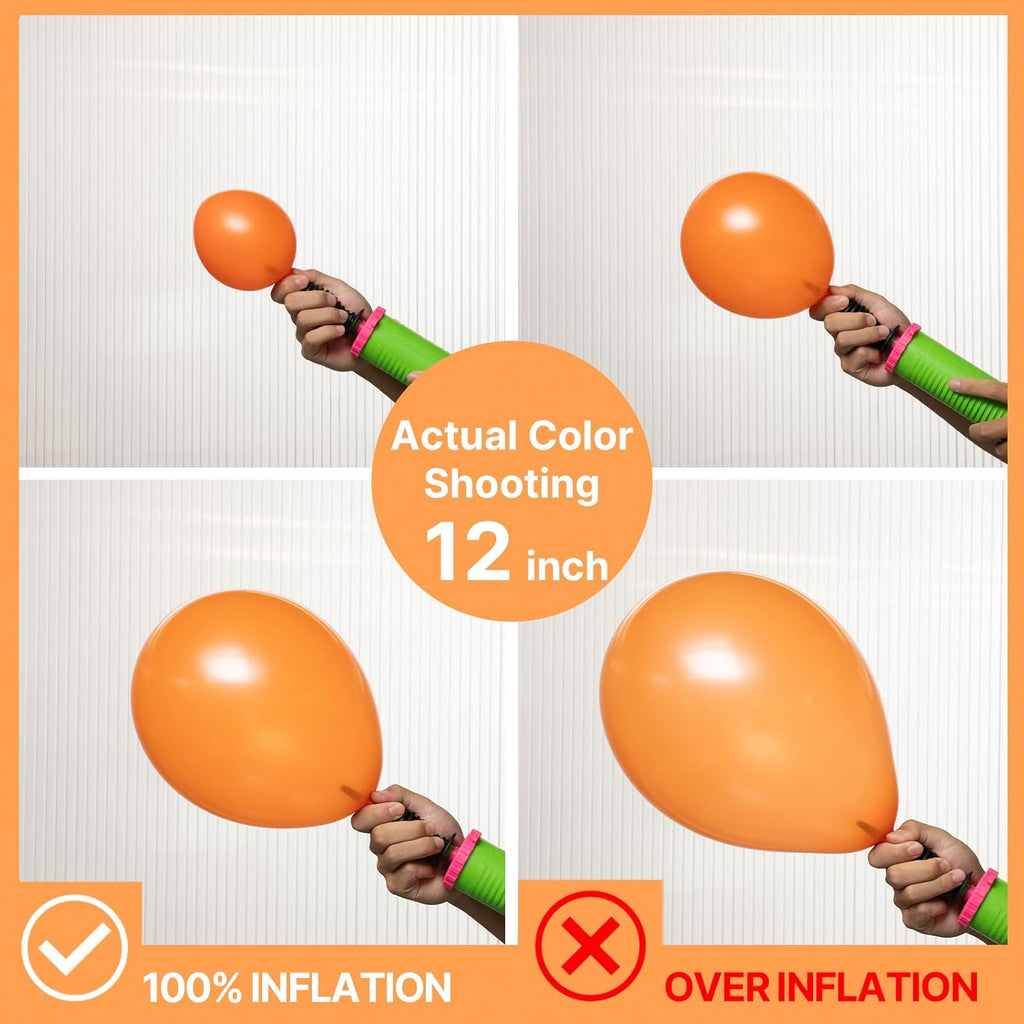 PartyWoo Pearl Orange Balloons - 50pcs 12 Inch Latex Balloons for Fall Celebrations & Events