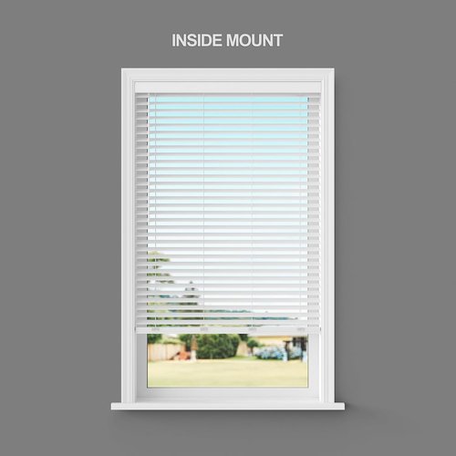 Lumino Cordless Flat Slat Faux Wood Window Blinds - Room Darkening, 18" W x 36" L, White