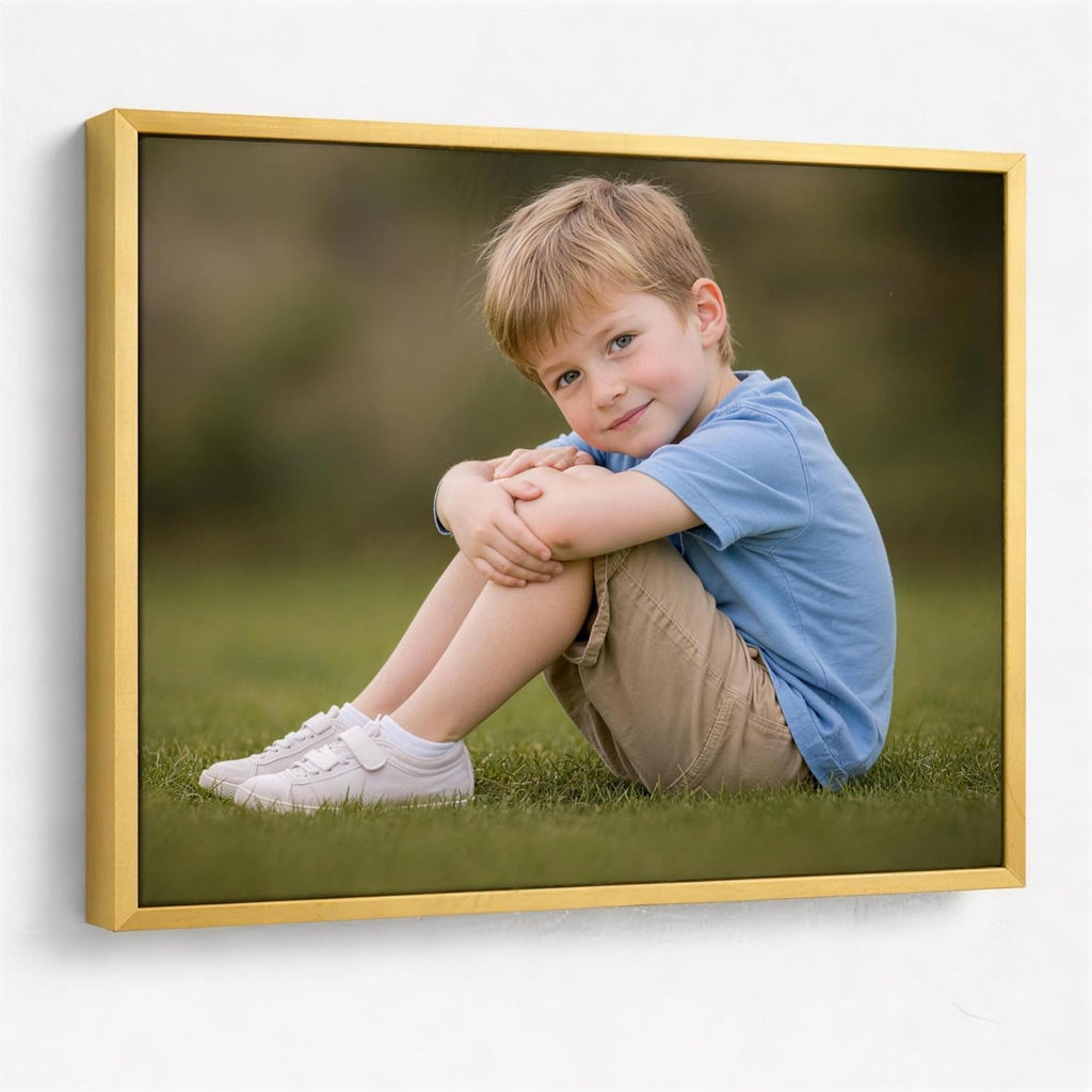 Skiennix Personalized Canvas Prints - Stunning Photo on Canvas (Gold, 20x24) | Perfect Home Decor Gift