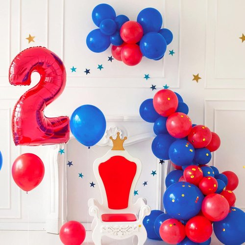FOTIOMRG Royal Blue Balloons - 12 Inch Helium Quality Latex | 50 Pack for Parties & Celebrations