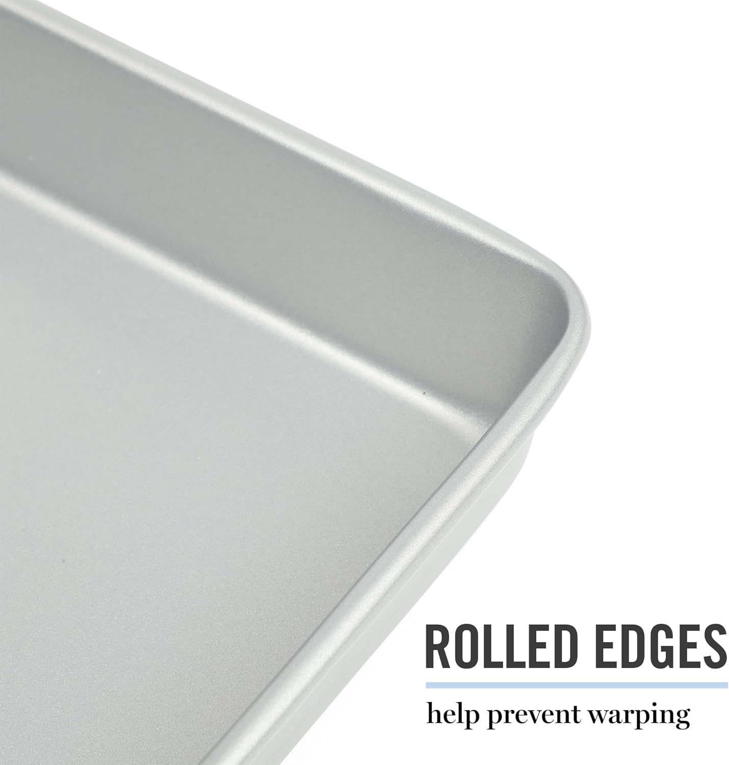 Martha Stewart Gallen 9-Inch Square Nonstick Cake Pan - Durable Carbon Steel Bakeware for Desserts