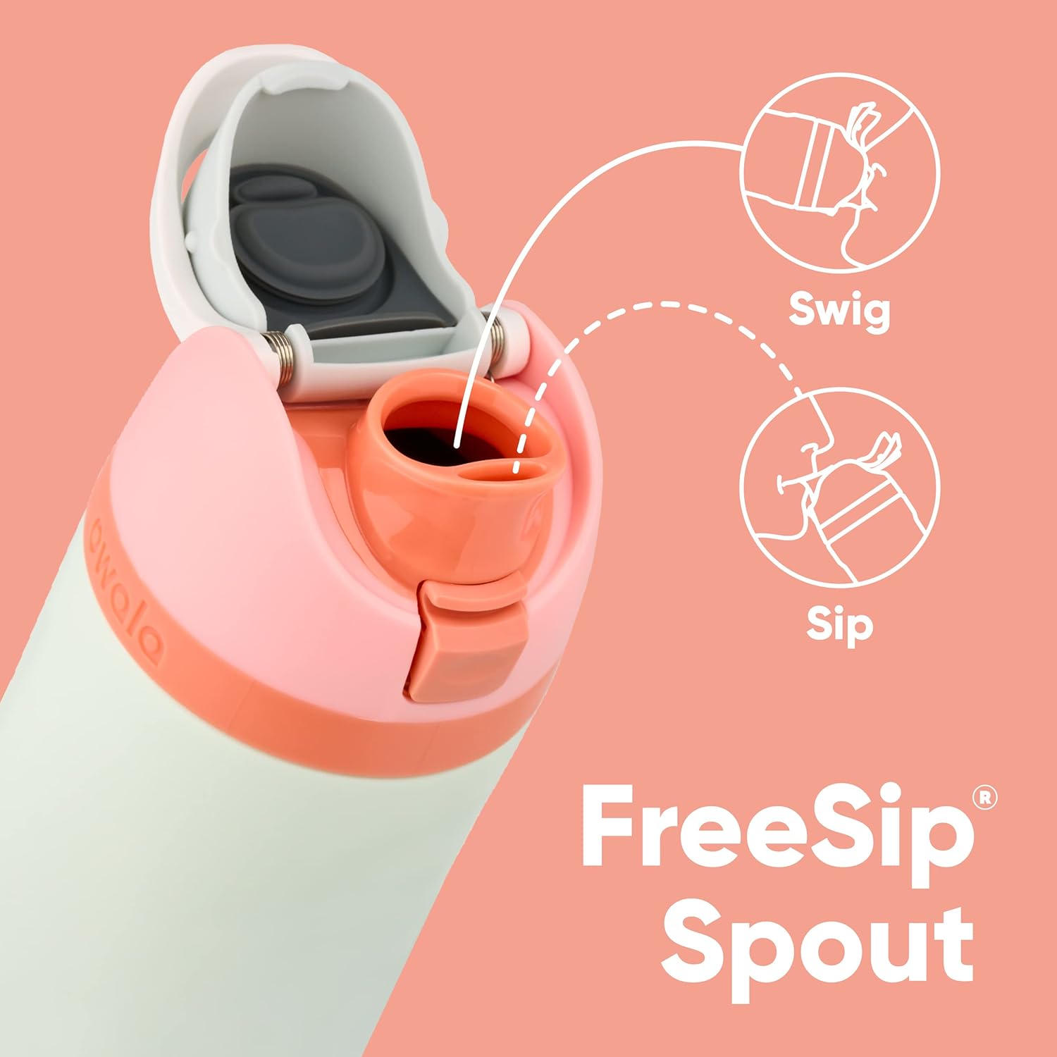 Owala FreeSip Insulated Stainless Steel Water Bottle - BPA-Free, 40 Oz, Camo Cool Design for Travel