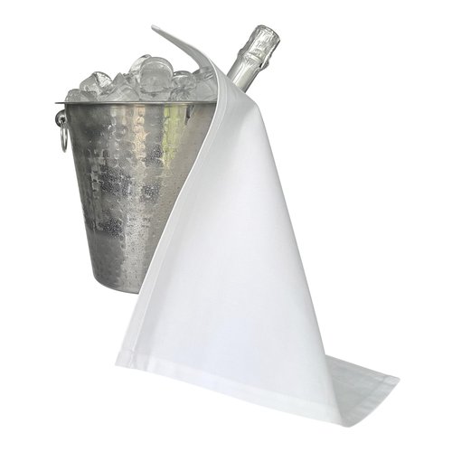 BOTTLECLOTHS - Original Bottle Cloths for Ice Buckets, Cotton, 42 cm, Corner Hole, Stitched Circle (Colour Combo, Pack of 4)
