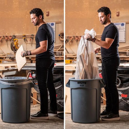 Plasticplace 20-30 Gallon Trash Bags │ 1.5 Mil │ Clear Heavy Duty Garbage Can Liners │100 Count (Pack of 1)