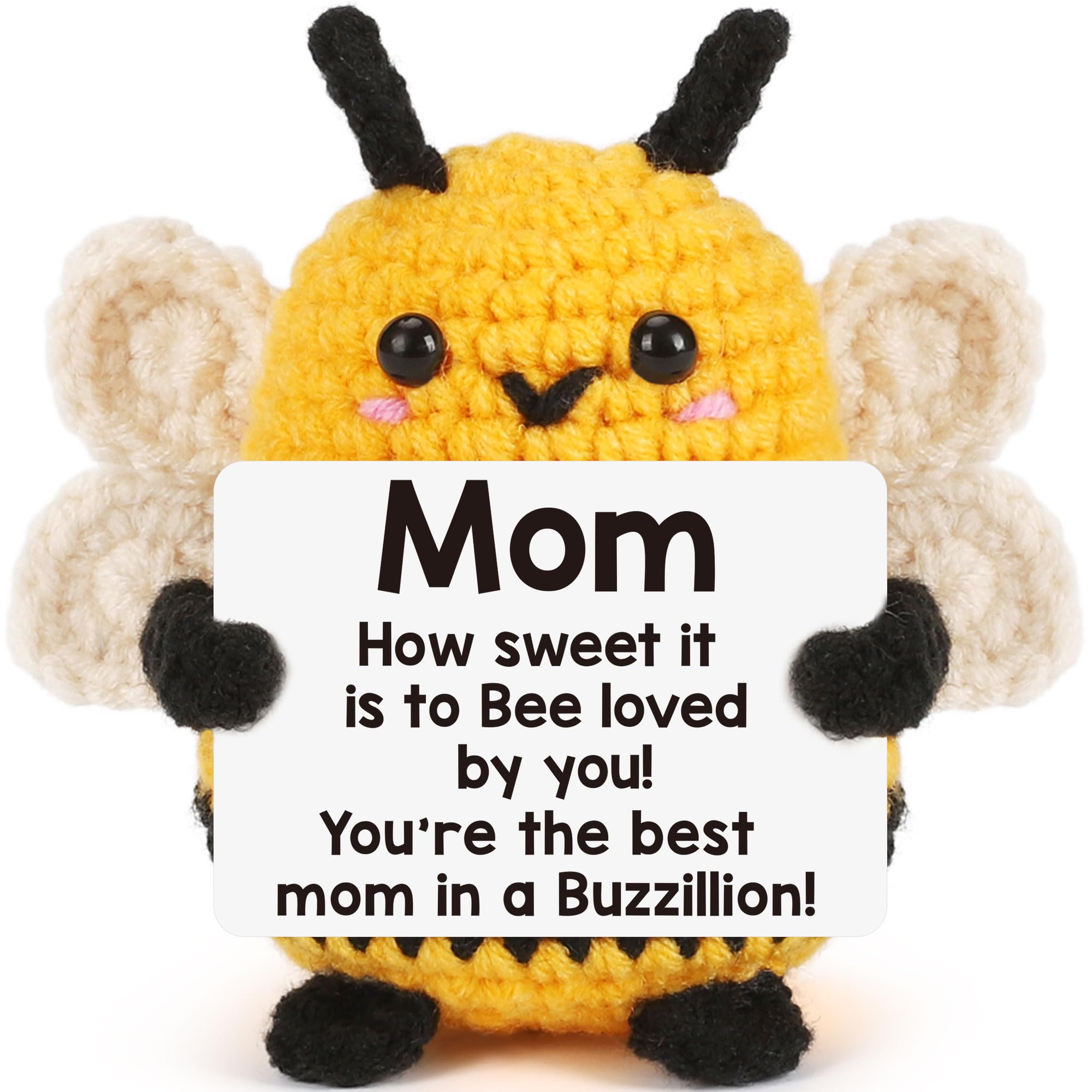 Mothers Day Mother Gifts for Mom Mothers Day from Daughter Son - Mom Gifts Mother's Day Mother-in-law Birthday Gift Ideas for Best Moms Ever Mama Mommy, Happy Birthday Cute Small Crochet Bee Present
