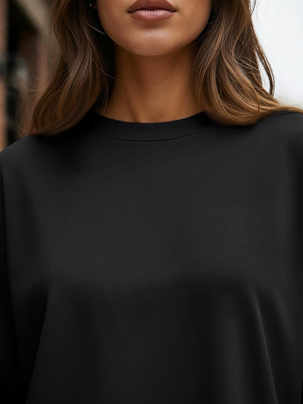 Trendy Queen Women's Oversized Long Sleeve T-Shirt - Casual Spring & Fall Basic Tee in Y2K Style